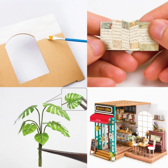 Simons Café - DIY Miniature café i dukkehus