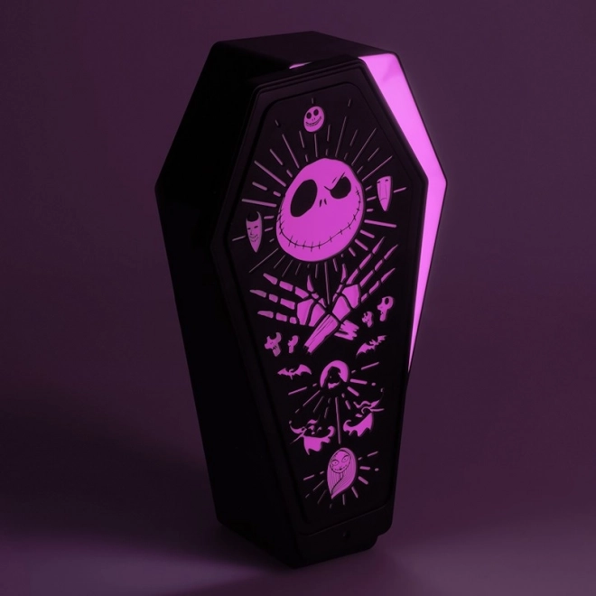 3D lys Nightmare Before Christmas i form af kiste