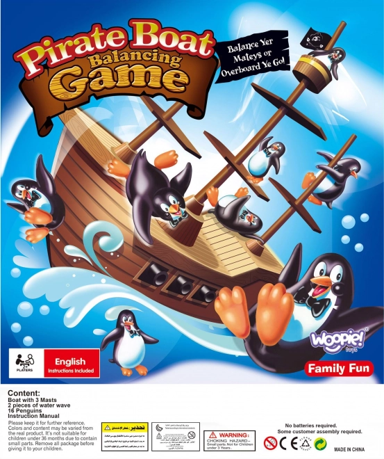 Eventyrspil piratskib med pingviner