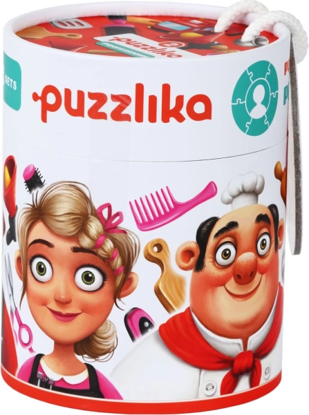 Puzzlika Professioner 2 – lærerige runde puslespil 21 brikker