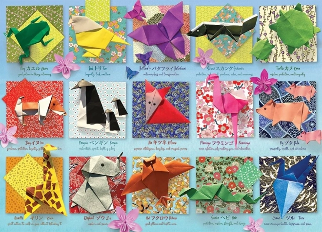 COBBLE HILL Puslespil Origami dyr 500 brikker