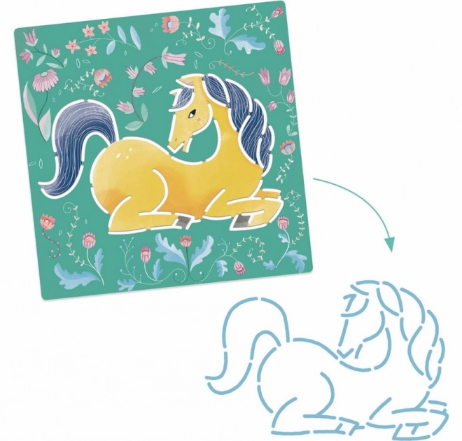 DJECO Stencils Heste