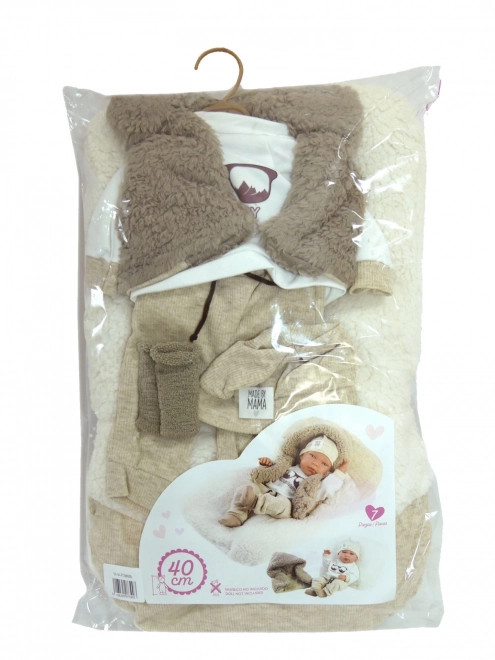 Llorens M738-99 tøj til dukke baby NYFØDT størrelse 40-42 cm