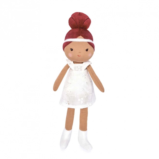 Stofdukke Doudou Jolijou Mae 25 cm hvid