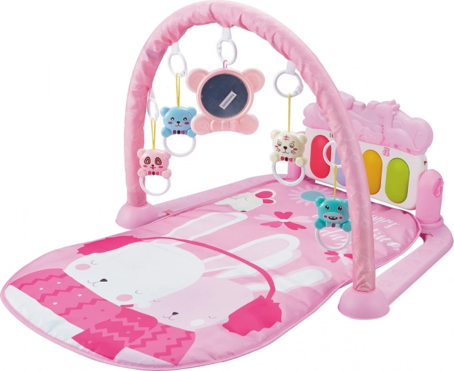 CHIPOLINO Legetæppe med klaver Rabbits Pink