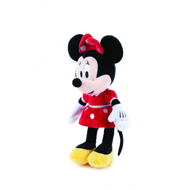 Plysbamse Minnie i rød kjole