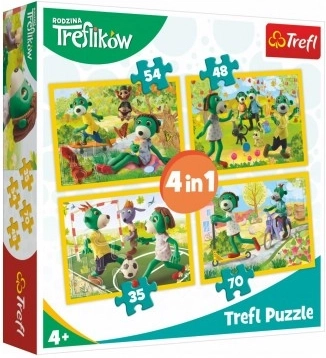 Puslespil 4-i-1 Treflík-familien
