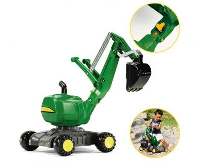 Børnegravemaskine på hjul John Deere