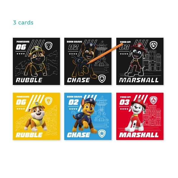 Skrabebillede Paw Patrol farverig