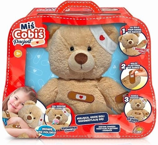 Maskot teddybjørn Cobis Patient