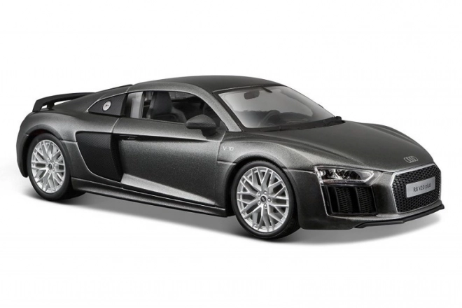 Audi R8 bilmodel komposit 1/24 grå