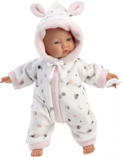 Realistisk babydukke LITTLE BABY med blød stofkrop 32 cm