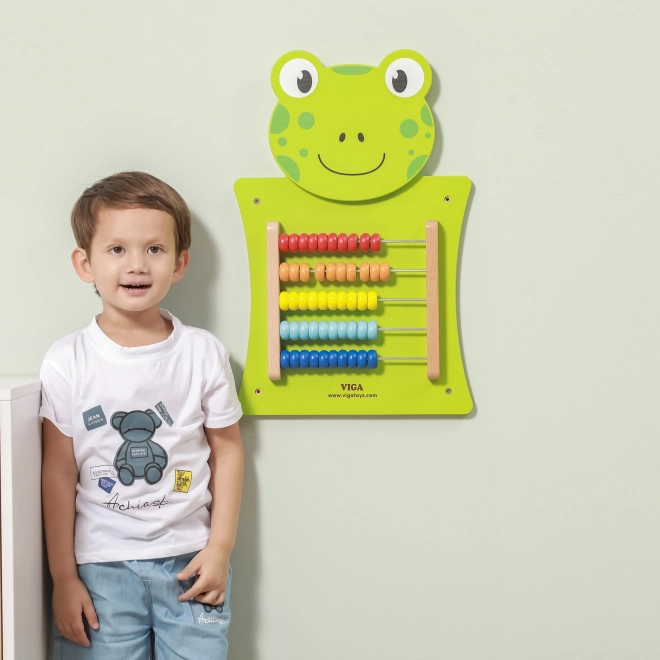Viga træplade med tæller frø montessori certifikat FSC