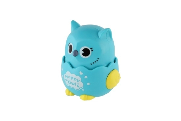Sovy Happy Owl plastik 7x8 cm kørende