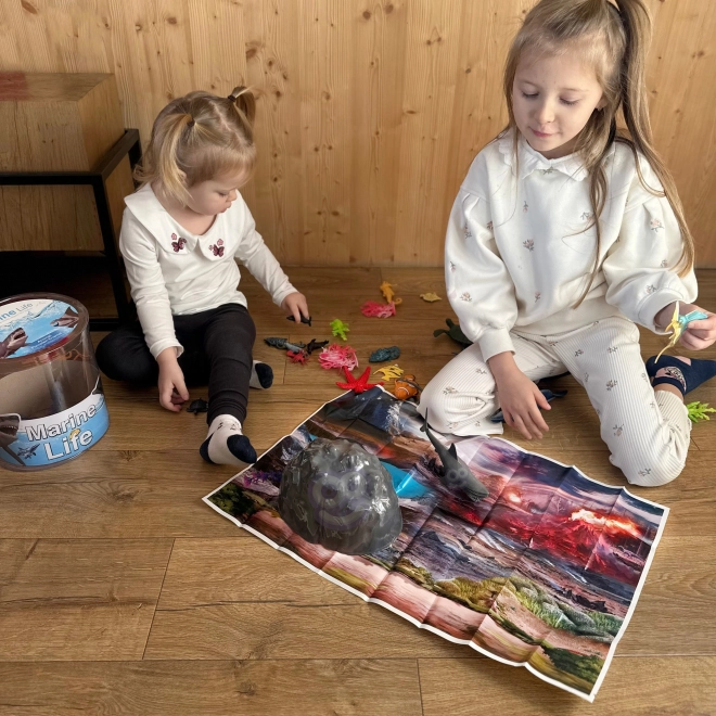 Sæt med havdyrfigurer