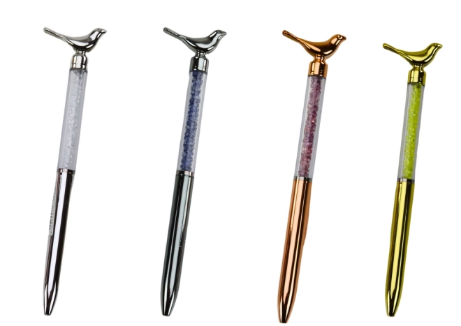 Kuglepen med blå spids Birds Diamonds 0,7 mm Mix