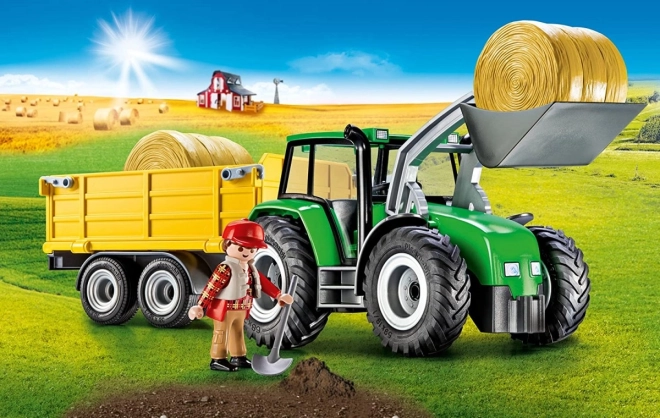 Sæt af figurer land 9317 Traktor med trailer