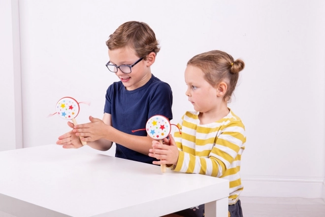 Bigjigs Toys Træ roterende tromme stjerner 1 stk