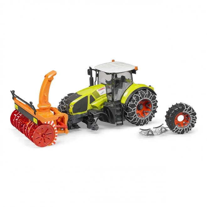 Bruder Traktor Class Axion 950 med snefræser