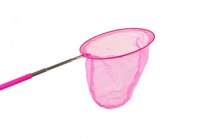 Foldbar teleskopisk net til sommerfugle og insekter 85cm - pink