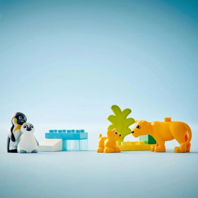 Lego Duplo Vilde dyrs familier: Pingviner og løver