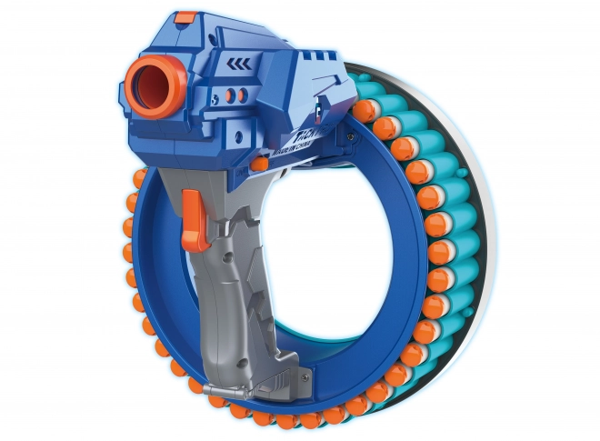 Pistol med skumprojektiler med roterende magasin 21 cm