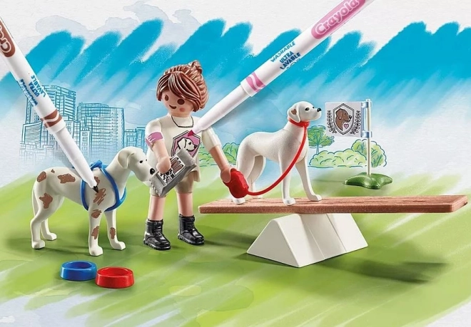 Playmobil Farvetræning med hunde