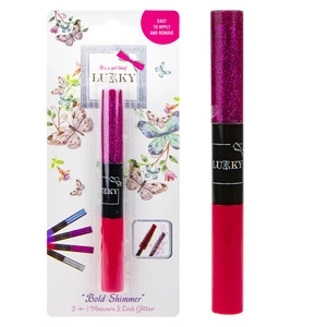 Lukky 2-i-1 mascara og glimmer til vipper, rød