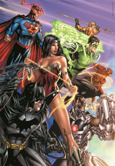 Puslespil 1000 brikker Compact DC Comics Justice League