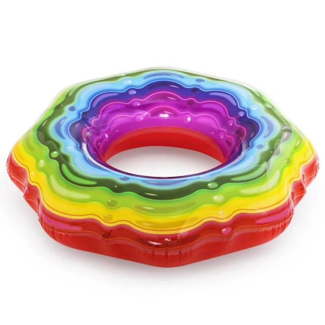 Bestway Oppustelig ring regnbue gelé 115 cm