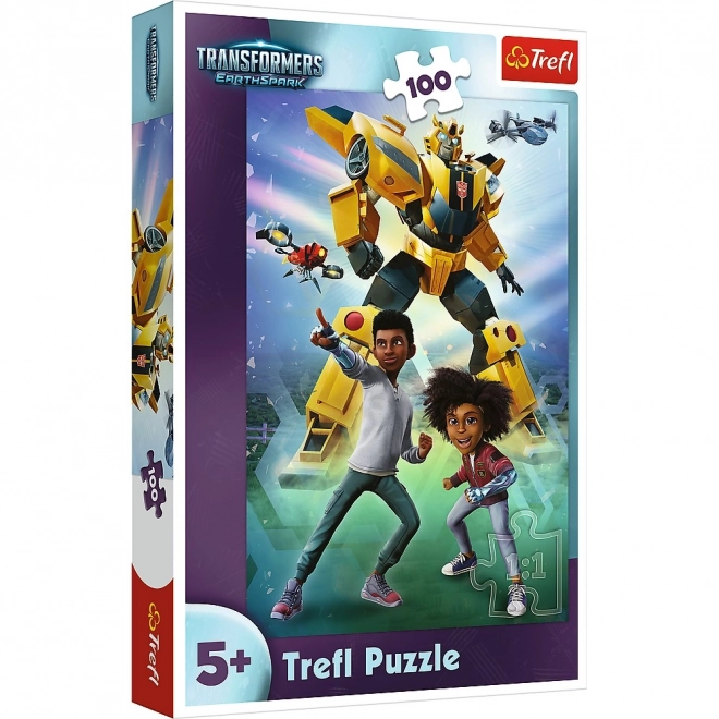 Puzzle 100 brikker Team Transformers