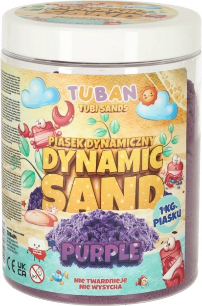 TUBAN dynamisk sand 1 kg – Lilla