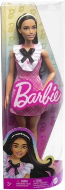 Barbie Fashionistas dukke i lyserød ternet kjole