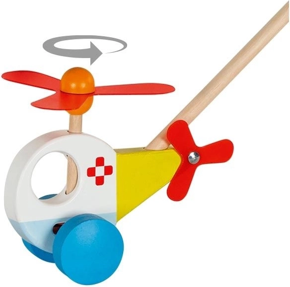 Goki træhelikopter med stang