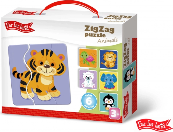 Puzzle ZigZag Dyreunger Far Far Land 6 billeder