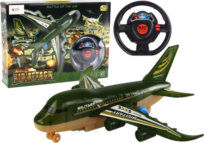 militært RC-fly med lys