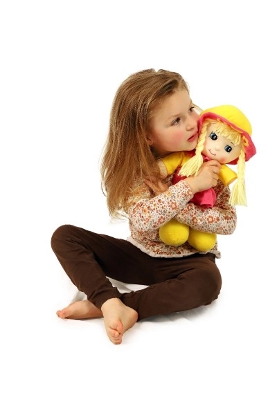 Stofdukke Blomstret 35cm fra 0m+
