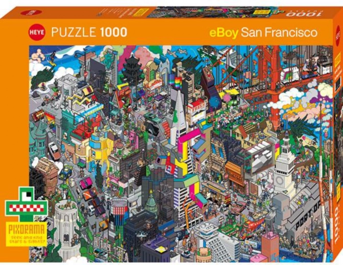 Puzzle Pixorama: San Francisco Quest 1000 brikker