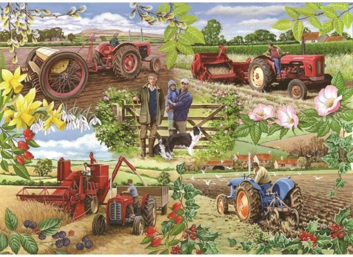 Puslespil Farmarens år 1000 brikker fra House of Puzzles