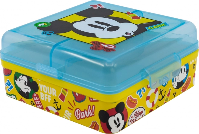 STOR Firkanter Multi Box til frokost Mickey Mouse