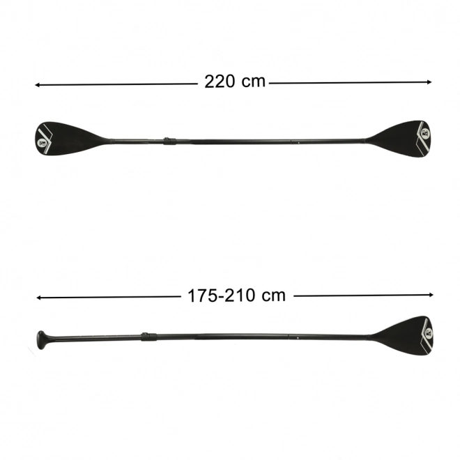 Foldbart aluminium kajak padle SUP 2 i 1 justerbar 175 - 220 cm