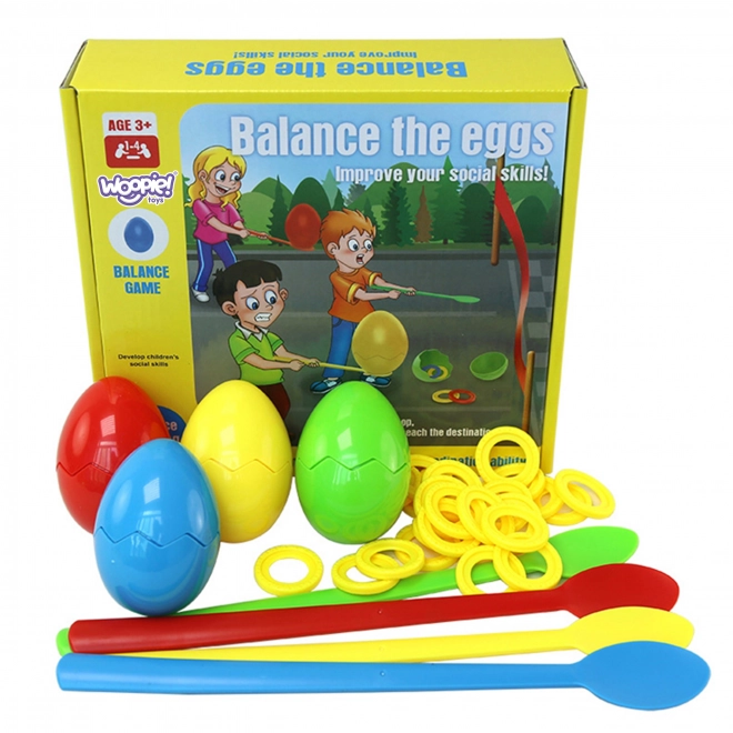 Woopie færdighedsspil balancerende æg