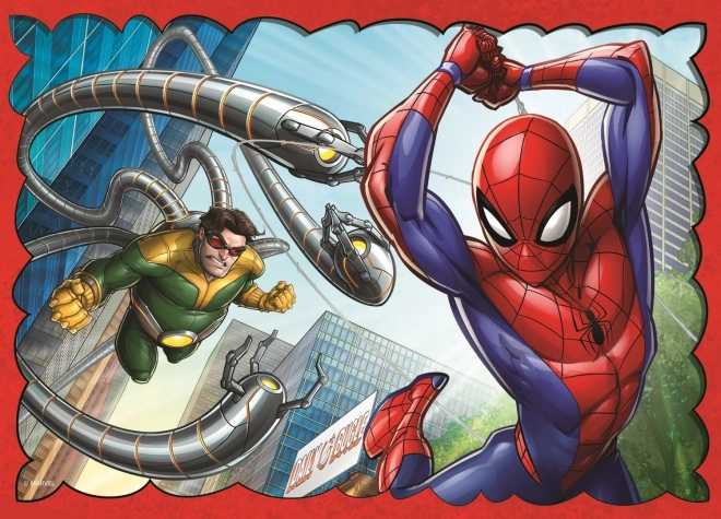 Puslespil 4i1 Heltemodige Spider-Man