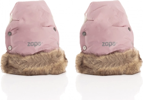 Vinterhandsker Fluffy 2, Old Pink