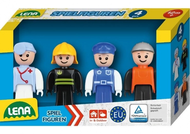 Sæt af blå figurer