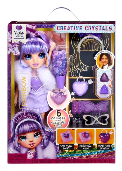 Rainbow High Kreative Krystaller dukke – Violet Willow
