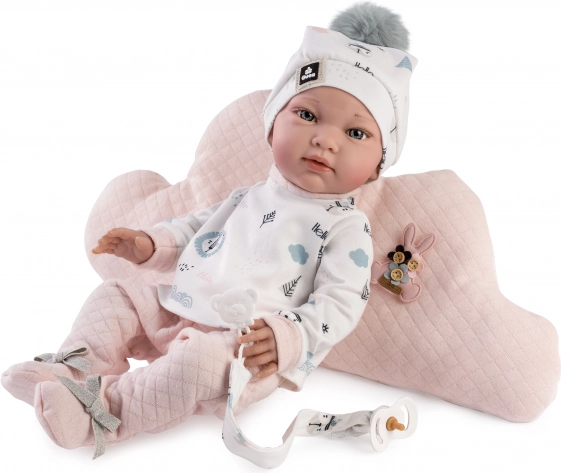 Realistisk babydukke med fuld vinylkrop - 42 cm