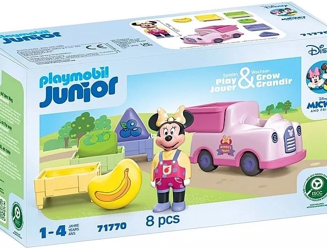 Sæt af figurer JUNIOR & Disney Mickey Mouse og frugtsortering
