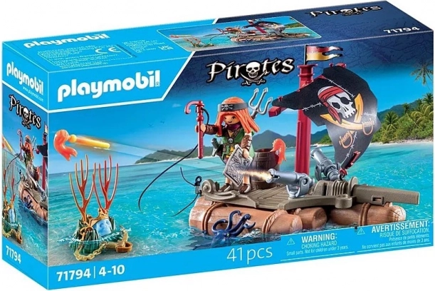 Playmobil Pirates Piratflåde med Skat