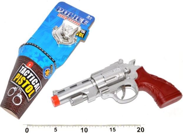 Politiserie til børn med pistol og badge